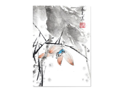 postkarte postcard Lotos