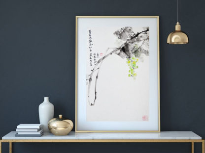 Traube Grape sumie painting chinesische japanische Tusche Malerei janpanises chinese ink painting