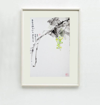 Traube Grape sumie painting chinesische japanische Tusche Malerei janpanises chinese ink painting