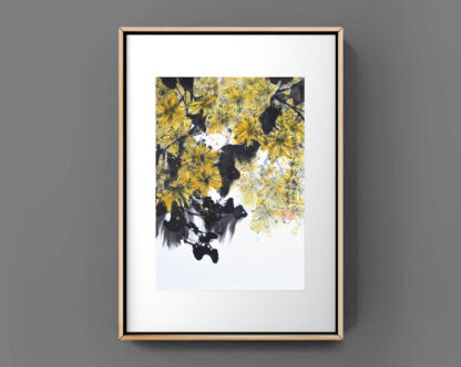 Daisy Chrysantheme sumie painting chinesische japanische Tusche Malerei janpanises chinese ink painting