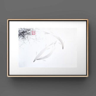Fisch fish sumie painting chinesische japanische Tusche Malerei janpanises chinese ink painting
