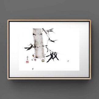 bamboo Bambus sumie painting chinesische japanische Tusche Malerei janpanises chinese ink painting 竹子
