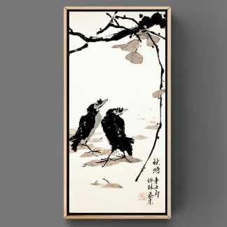 Vogel zeichneng bird painting tusche malerei sumi-e painting tusche Zeichnen tinte zeichnung wand dekoration wandkunst Büro dekoration wohn decoration blumen zeichnen landscape painting landschaft malerei tier zeichnen