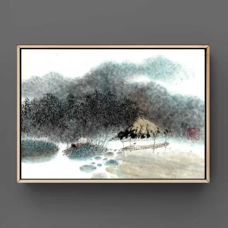 landscape painting tusche malerei sumi-e painting tusche Zeichnen tinte zeichnung wand dekoration wandkunst Büro dekoration wohn decoration blumen zeichnen landscape painting landschaft malerei tier zeichnen