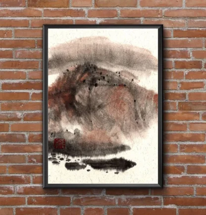 landscape painting tusche malerei sumi-e painting tusche Zeichnen tinte zeichnung wand dekoration wandkunst Büro dekoration wohn decoration blumen zeichnen landscape painting landschaft malerei tier zeichnen