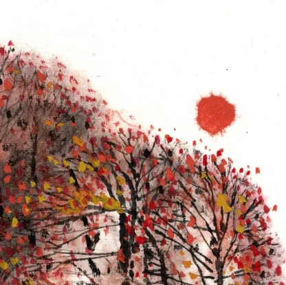 landscape painting tusche malerei sumi-e painting tusche Zeichnen tinte zeichnung wand dekoration wandkunst Büro dekoration wohn decoration blumen zeichnen landscape painting landschaft malerei tier zeichnen