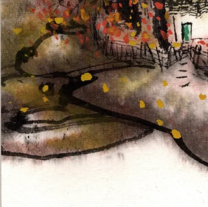 landscape painting tusche malerei sumi-e painting tusche Zeichnen tinte zeichnung wand dekoration wandkunst Büro dekoration wohn decoration blumen zeichnen landscape painting landschaft malerei tier zeichnen