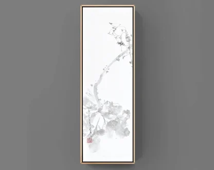 lotus Blumen zeichneng flower painting tusche malerei sumi-e painting tusche Zeichnen tinte zeichnung wand dekoration wandkunst Büro dekoration wohn decoration blumen zeichnen landscape painting landschaft malerei tier zeichnen