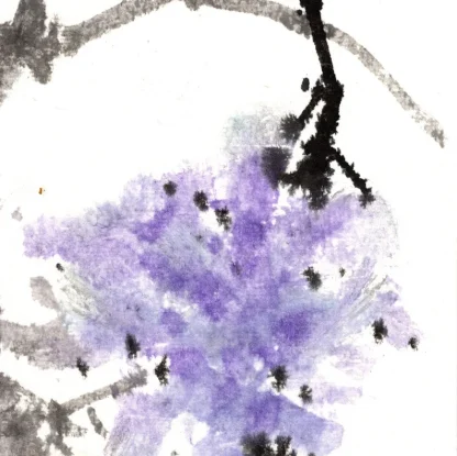 Vogel Blauer Regen zeichneng wisteria bird painting tusche malerei sumi-e painting tusche Zeichnen tinte zeichnung wand dekoration wandkunst Büro dekoration wohn decoration blumen zeichnen landscape painting landschaft malerei tier zeichnen