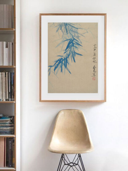 bambus bamboo zeichnung plum chinesische Tusche Malerei pflaumejapanische Sumie painting Heim Haus Büro Deko Wand Kunst